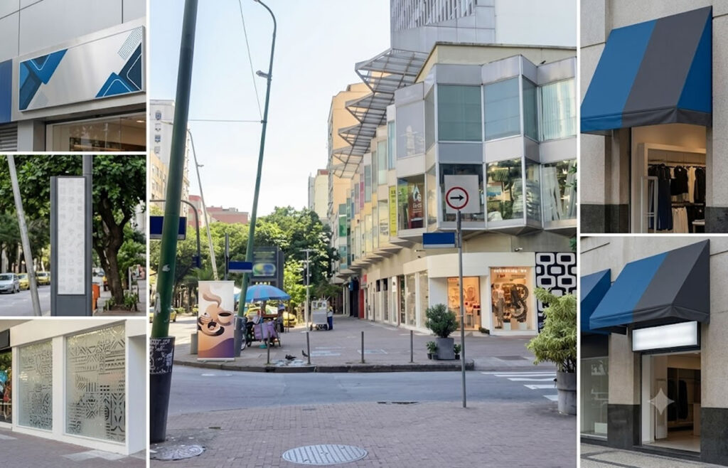 Exemplos de formatos de publicidade exterior sujeitos a análise municipal
